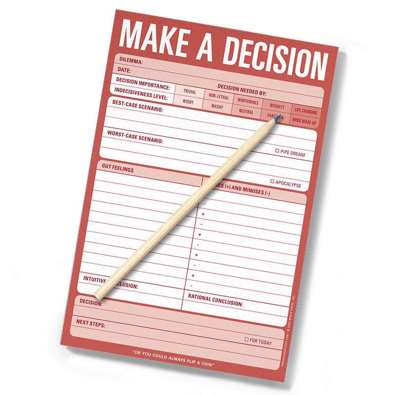 Make a Decision Pad (Red)
