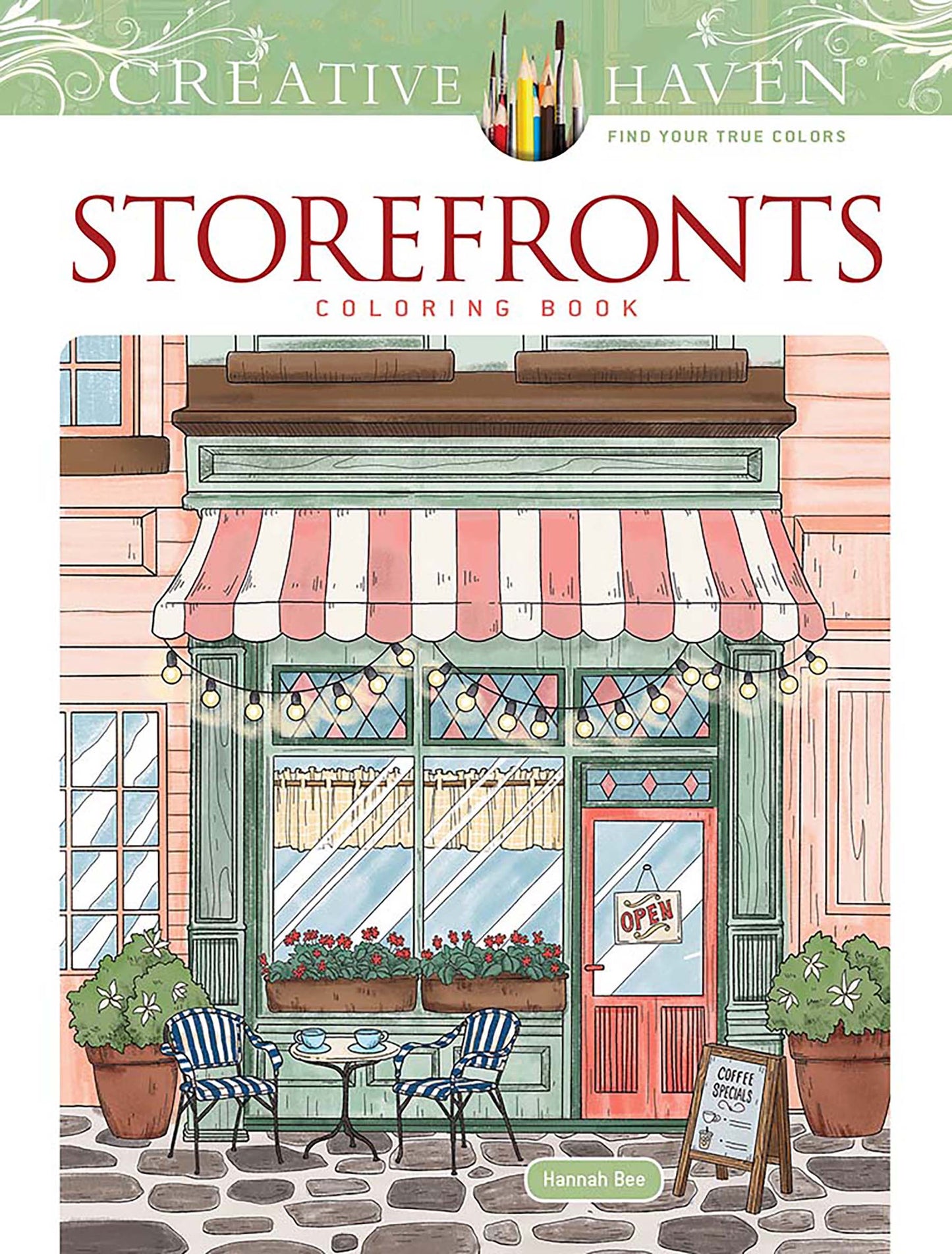 Creative Haven Storefronts Coloring Book