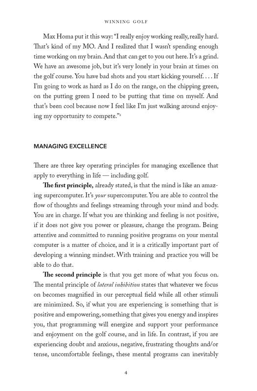 Winning Golf