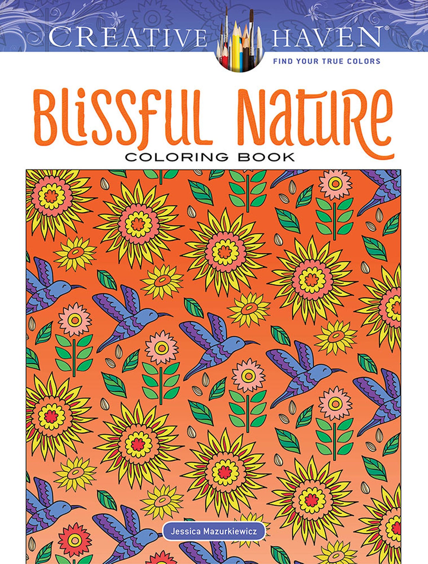 Livre de coloriage nature paradisiaque de Creative Haven