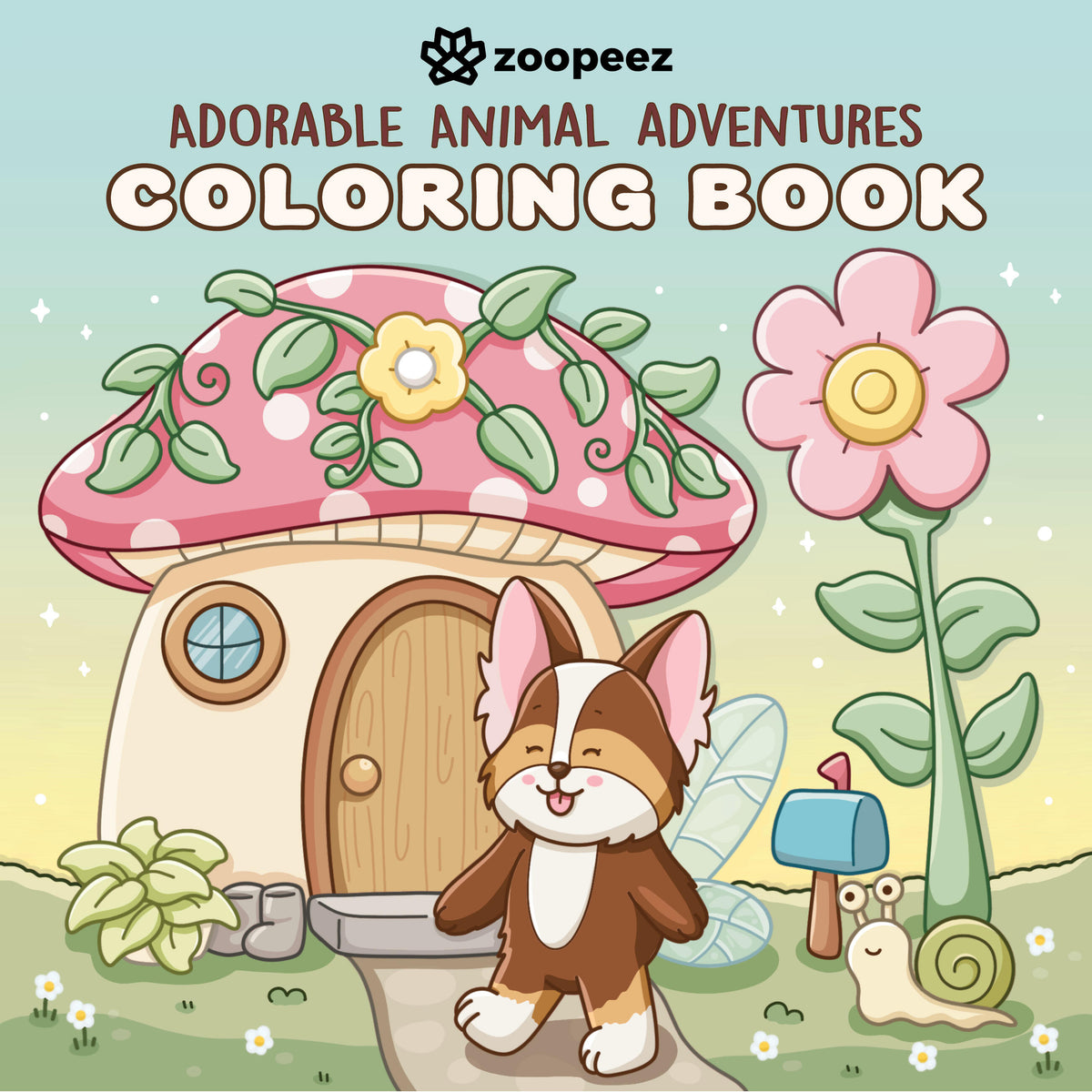 Adorable Animal Adventures Coloring Book