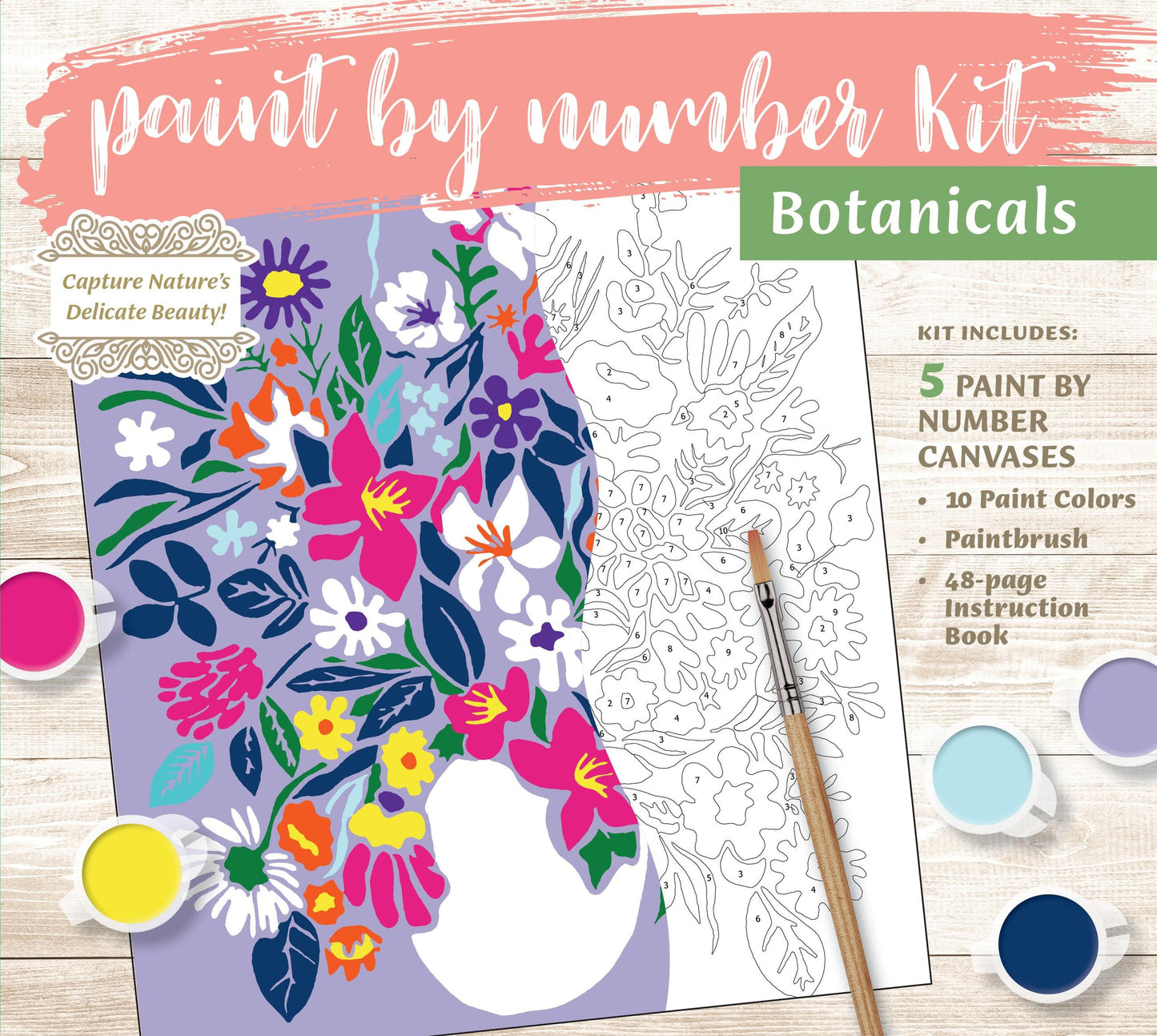 Paint by Number Kit: Botanicals