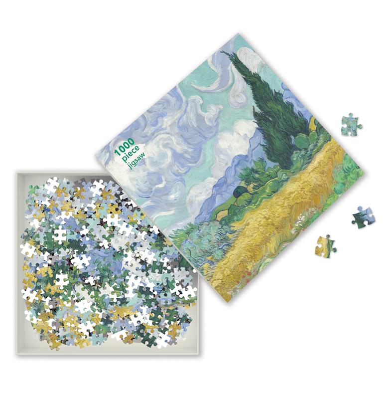 Puzzle adulte Vincent van Gogh : Champ de blé avec cyprès