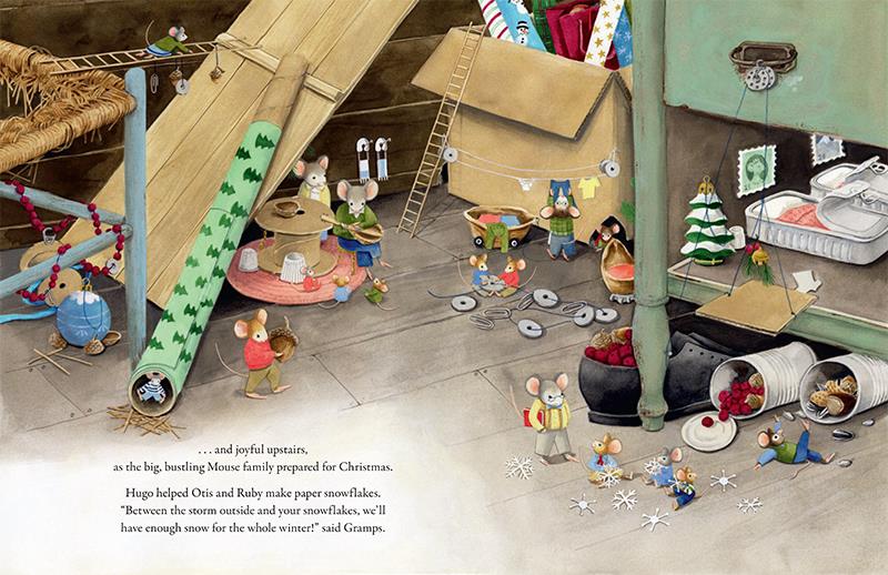 Noël avec la famille des souris