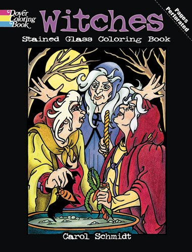 Livre de coloriage sur les vitraux des sorcières