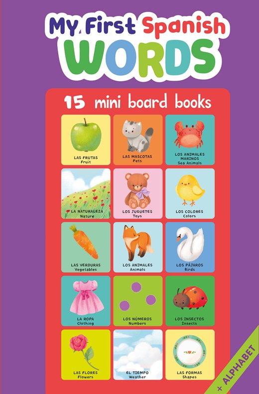 My First Spanish Words: 15 Mini Board Books