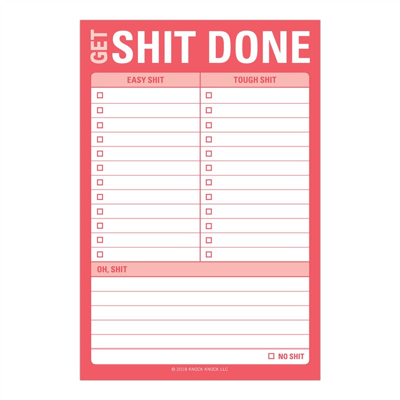 Get Shit Done Great Big Sticky Note