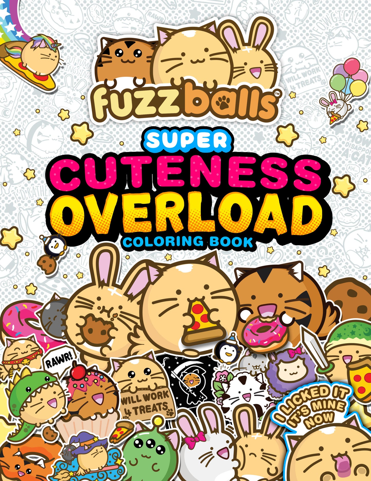 Fuzzballs Super Cuteness Overload Coloring Book