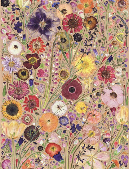 Beautiful Blooms Wrapping Paper Book