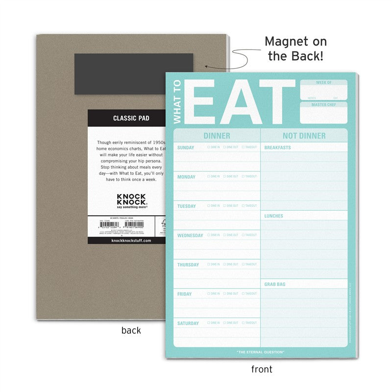 What To Eat Pad (Mint Green)