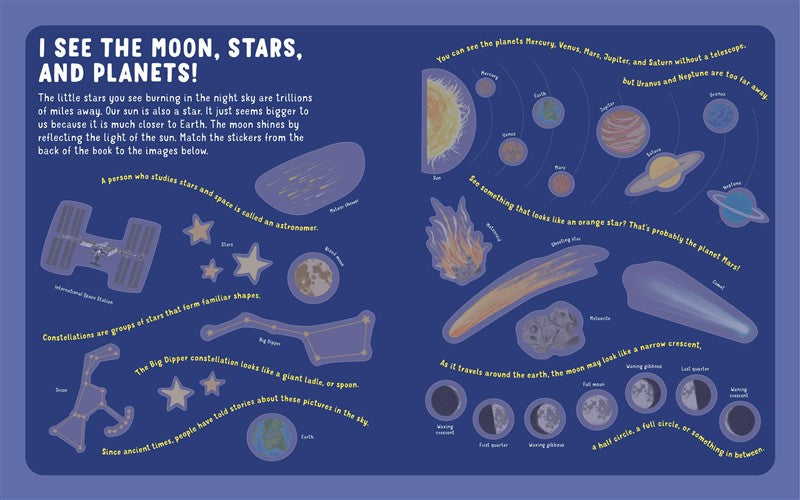 Backpack Explorer Stickers: Night Adventure