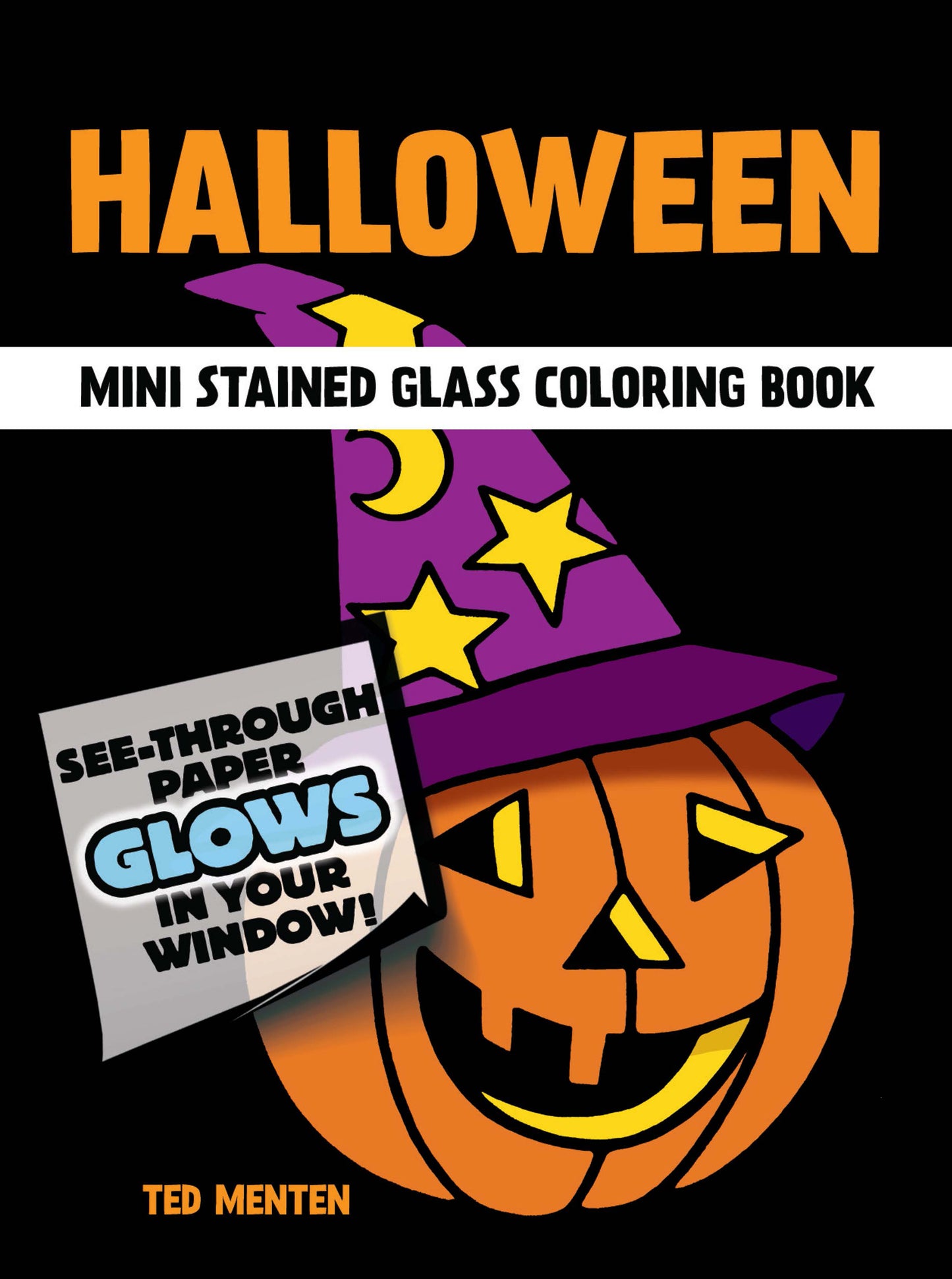 Halloween Mini Stained Glass Coloring Book