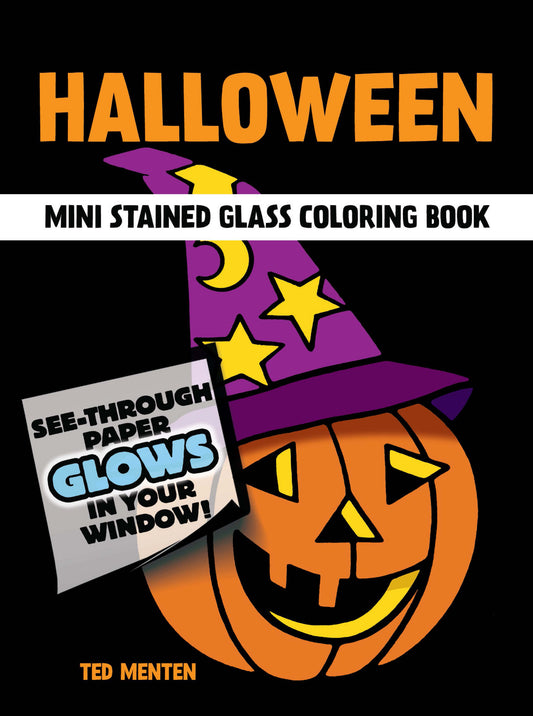 Mini livre de coloriage sur les vitraux d'Halloween