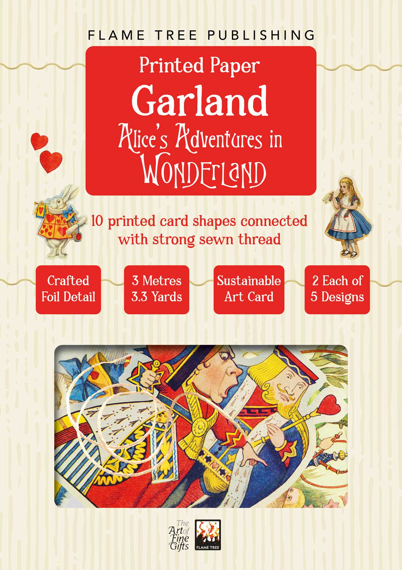 Alice's Adventures in Wonderland Paper Garland