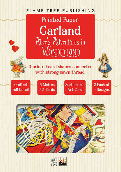 Alice's Adventures in Wonderland Paper Garland