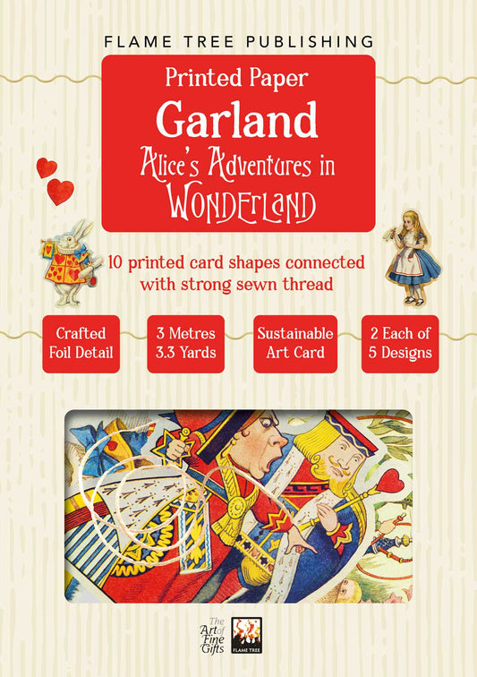 Alice's Adventures in Wonderland Paper Garland