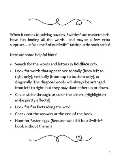 The Unofficial Super Swiftie Word Search Book (Volume 2)