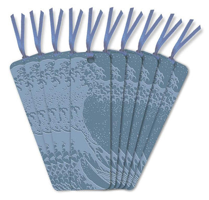 Katsushika Hokusai: The Great Wave Artisan Art Vegan Leather Bookmarks (pack of 10)