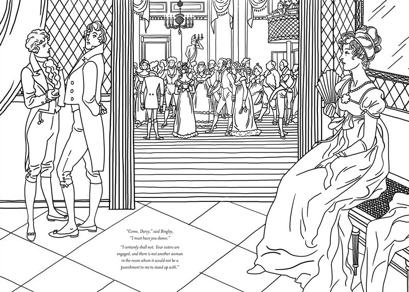 Pride and Prejudice: Classics Coloring