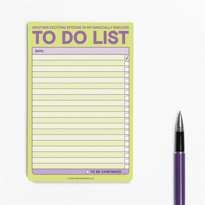 (Another Episode in My Magically Endless) To Do List Great Big Sticky Note