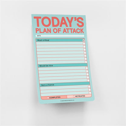 Today’s Plan of Attack Great Big Sticky Note (Pastel Version)