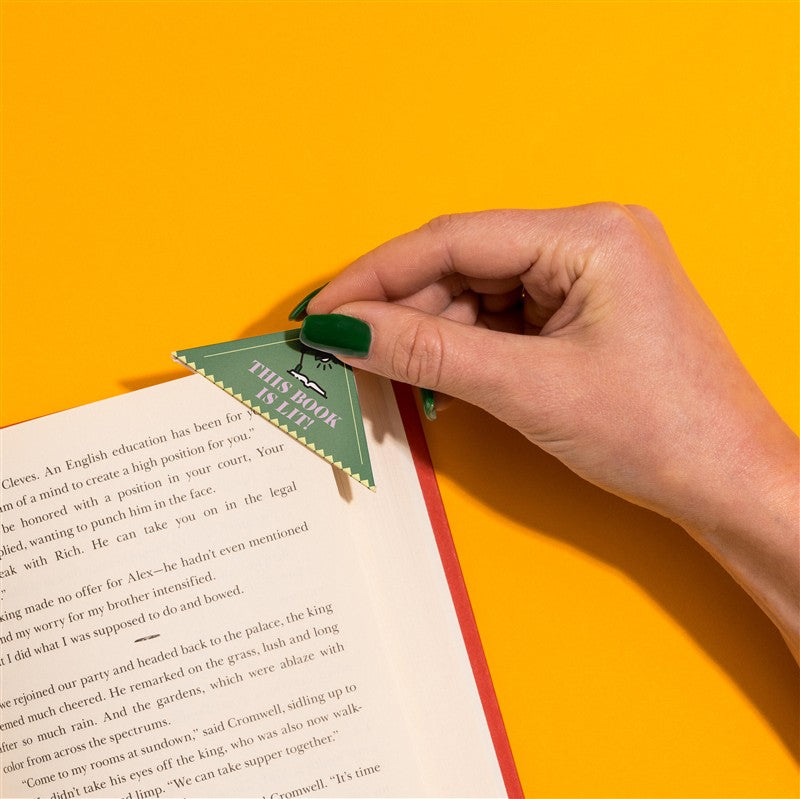 Classics Lovers Bookmark Corners, Set of 3 Unique Cardstock Bookmarks