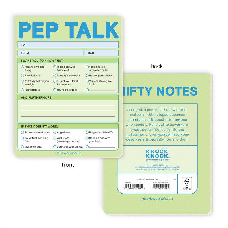 Pep Talk Nifty Note Pad (Second Edition)