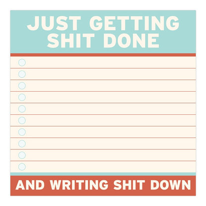 Getting Shit Done Large Sticky Notes (4 x 4-inches)
