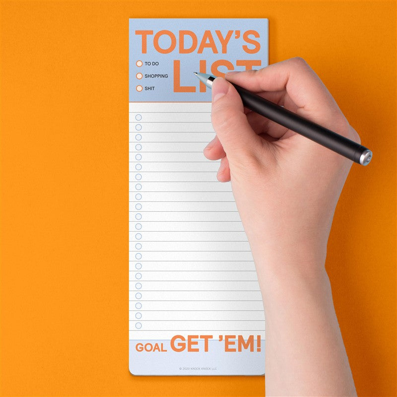 Todays List Make-a-List Pad