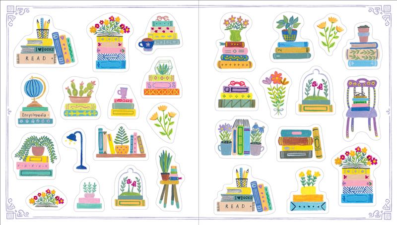 A Book Lover's Sticker Book