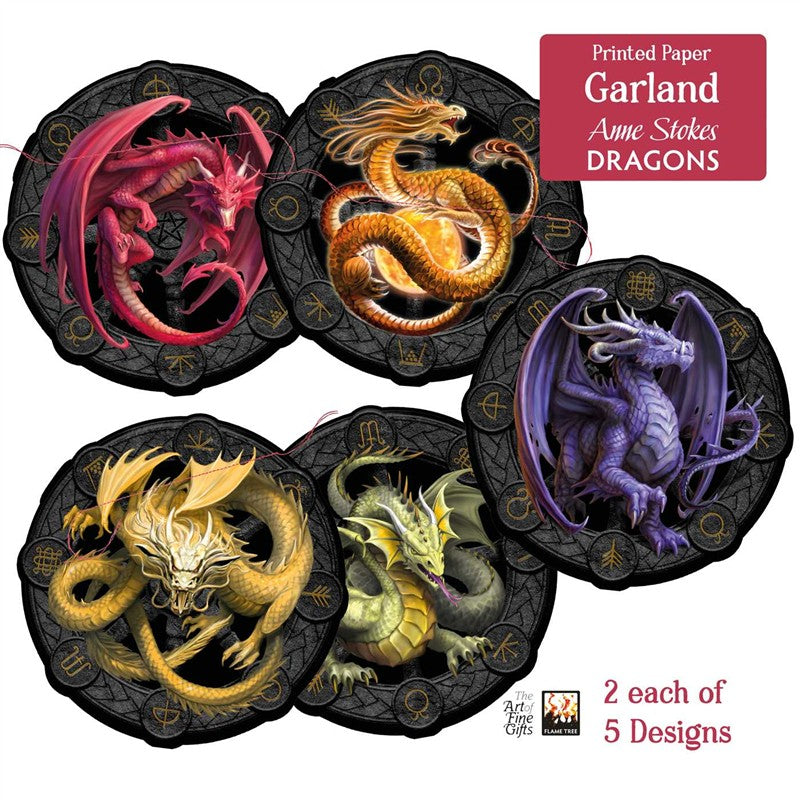 Anne Stokes: Dragons Paper Garland