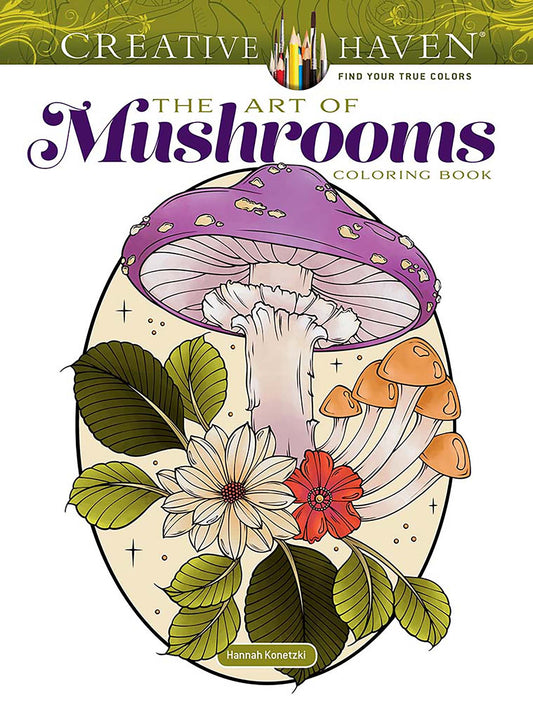 Livre de coloriage L'art des champignons de Creative Haven