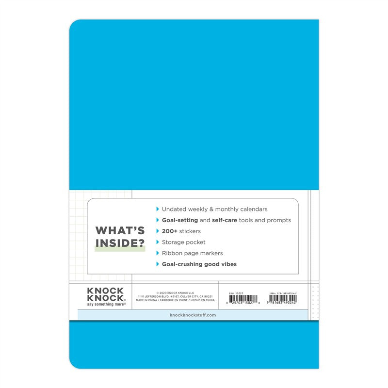 Crush Those Goals Undated Planner and Weekly Agenda Notebook