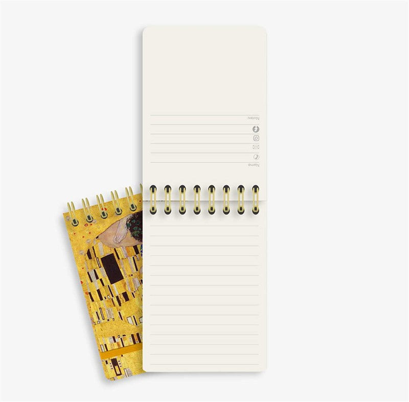 Gustav Klimt: The Kiss (Spiral Bound Pocket Notebook)