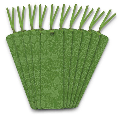 William Morris: Seaweed Artisan Art Vegan Leather Bookmarks (pack of 10)