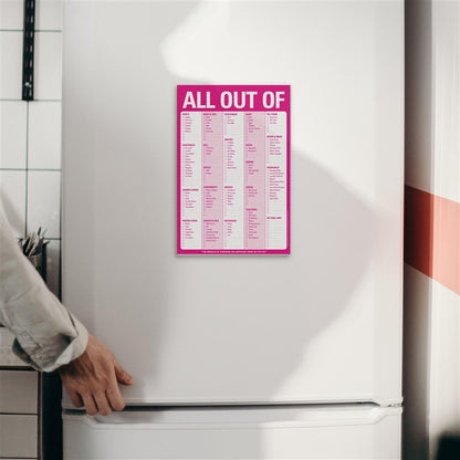 All Out Of Pad with Magnet (Pink)