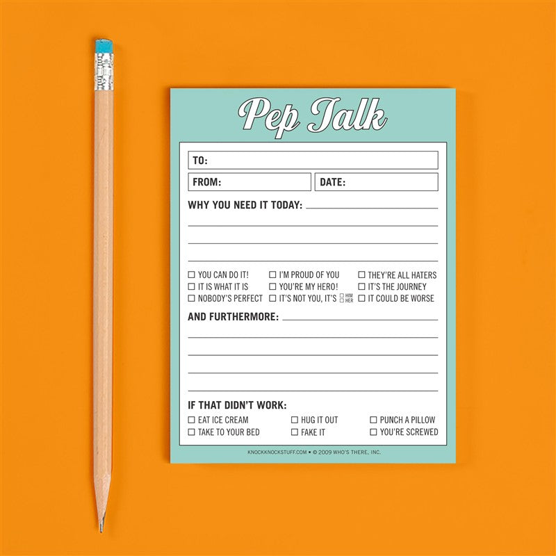 Pep Talk Nifty Note Pad
