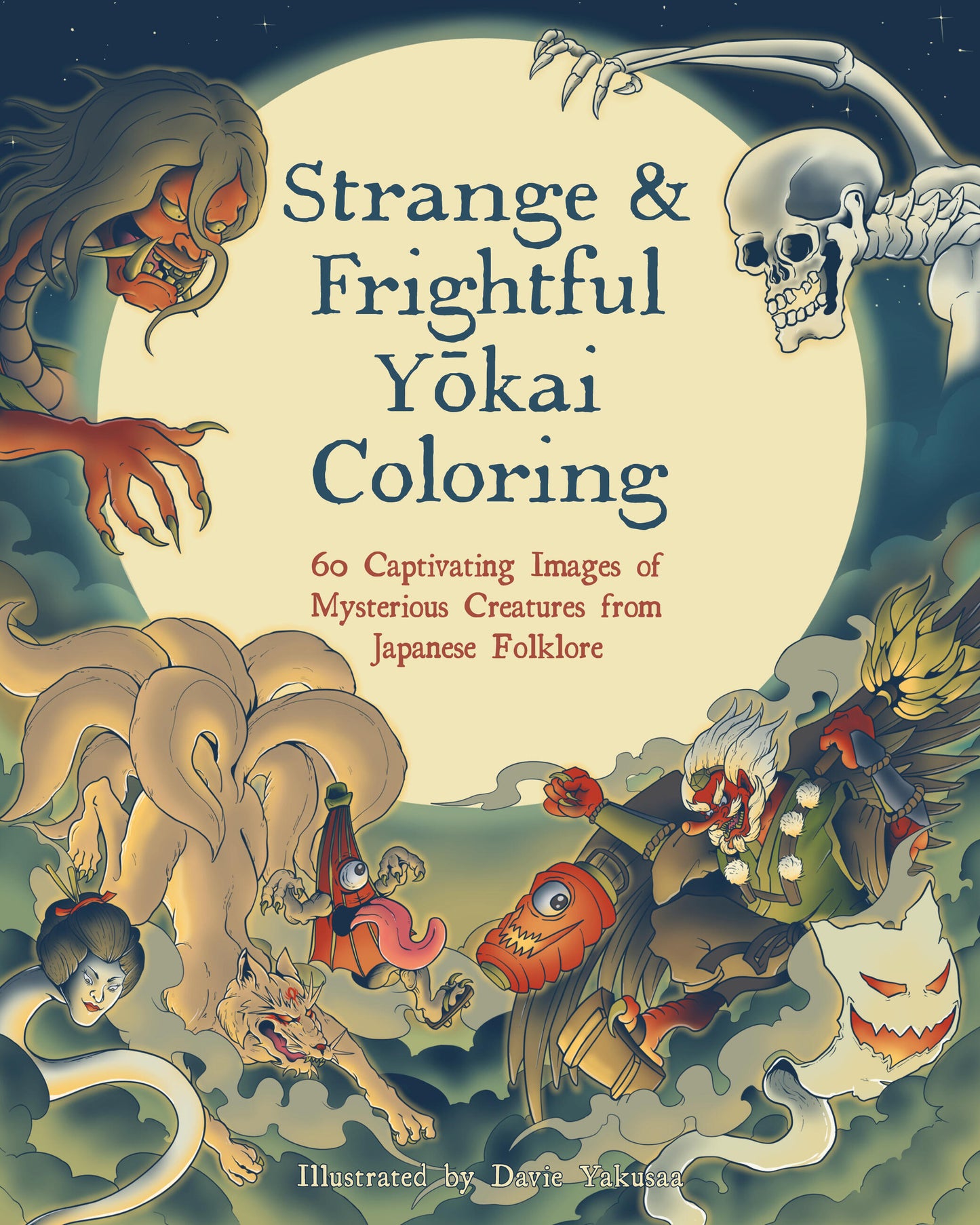 Strange &amp; Frightful Yokai Coloring