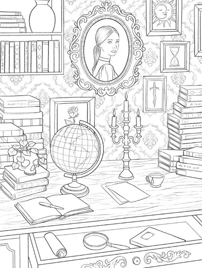 Dark Academia: A Coloring Book