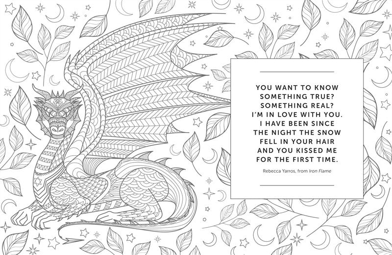 The Romantasy Dragons Coloring Book