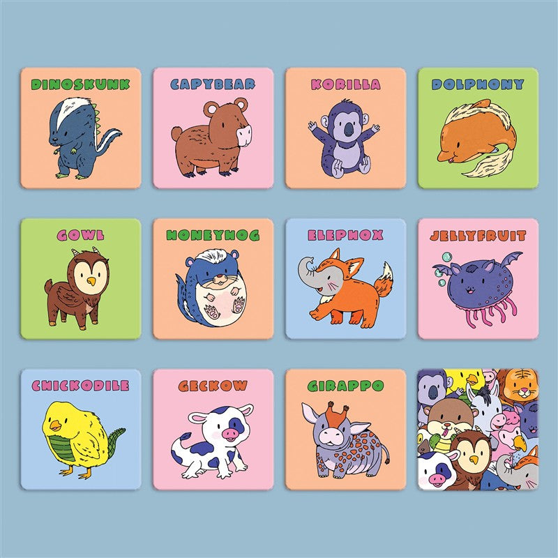 Wild &amp; Crazy Animal Mashups! Memory &amp; Matching Game
