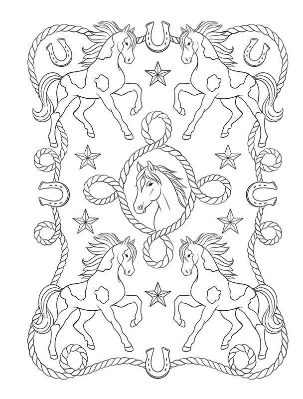 Creative Haven Happy Trails Coloring Book