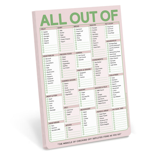 Knock Knock All Out Of Pad with Magnet (Dusty Rose)