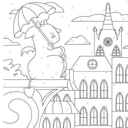 Creepy Cozy Gargoyles: A Coloring Book