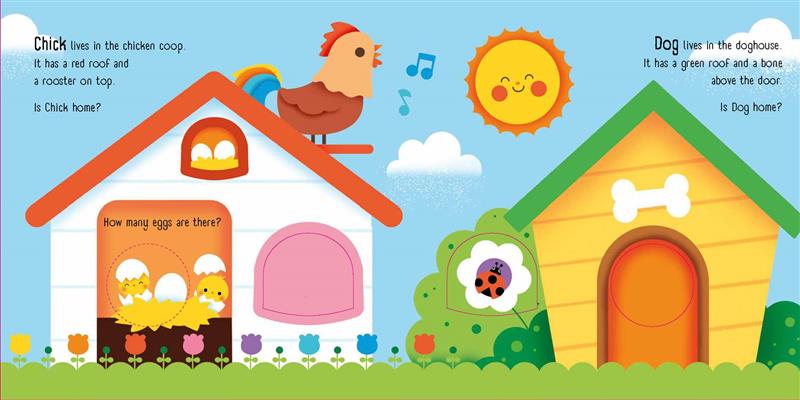 At the Farm: A Peekaboo Puppet Book (Includes Board Book and Glove with 5 Finger Puppets!)