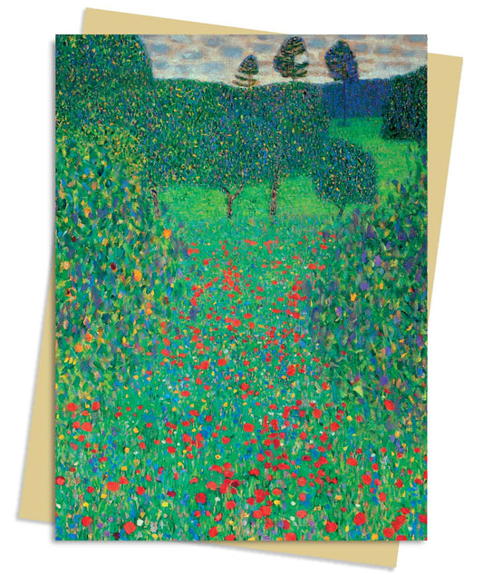 Gustav Klimt : Pack de cartes de vœux Champ de coquelicots