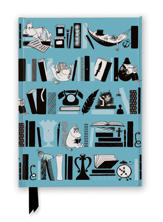 Moomin Bookshelves: Pale Blue (Foiled Journal)