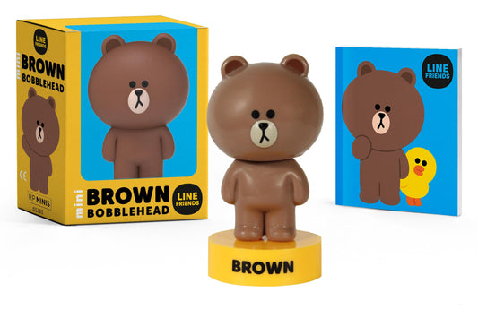 Mini figurine à tête branlante MARRON LINE FRIENDS