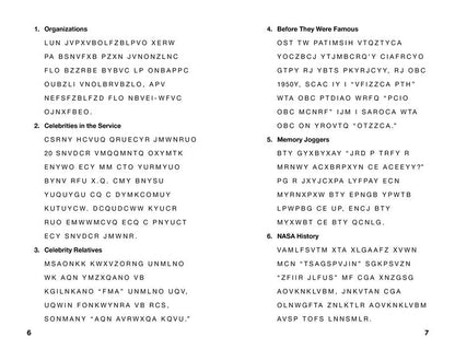 Trivia Cryptograms