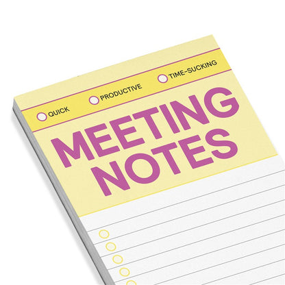Meeting Notes Make-A-List Pad
